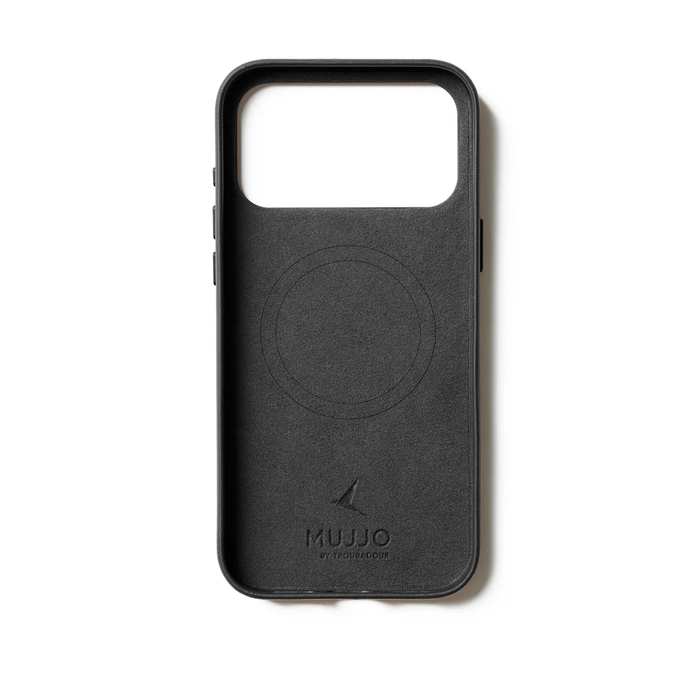 Чехол Mujjo Leather для iPhone 17 Pro Max черный