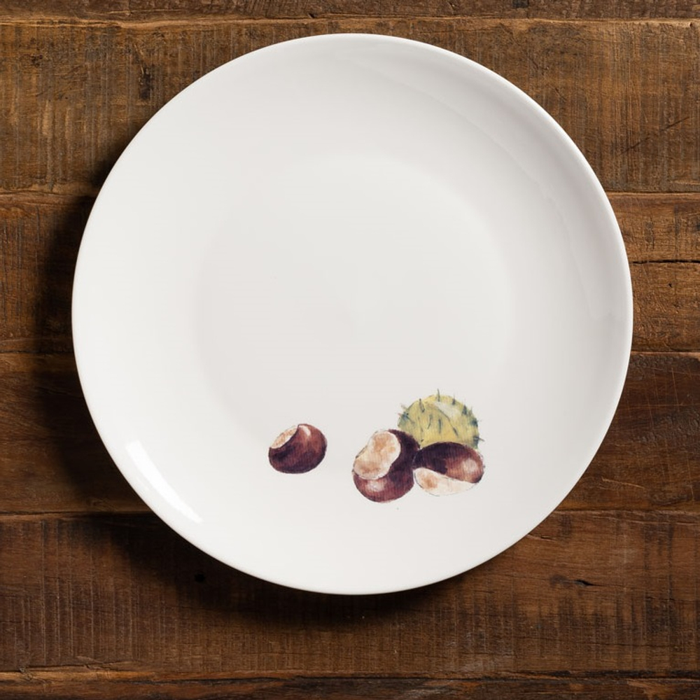 Набор из 4-х тарелок Каштаны 28 см 33805