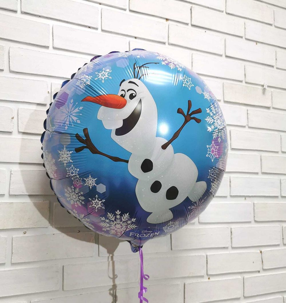 Шар круг 18" / 46 см "Холодное сердце Олаф" (БГ-15)  Изображение2