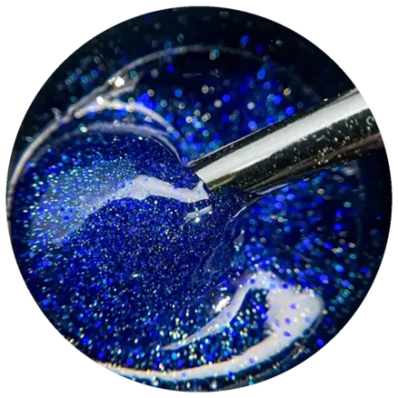 Гель моделирующий мерцающий синий 15мл,ОПЦИЯ