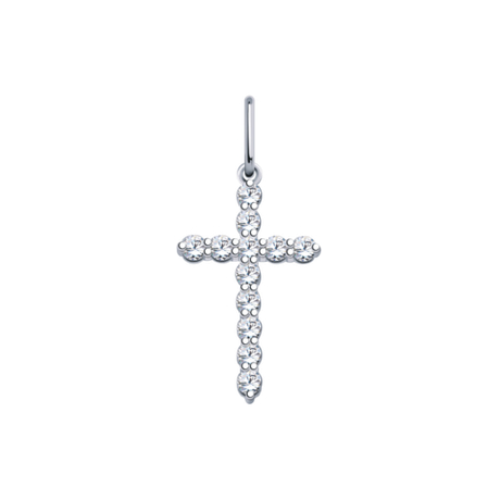 Подвеска из золота с фианитами