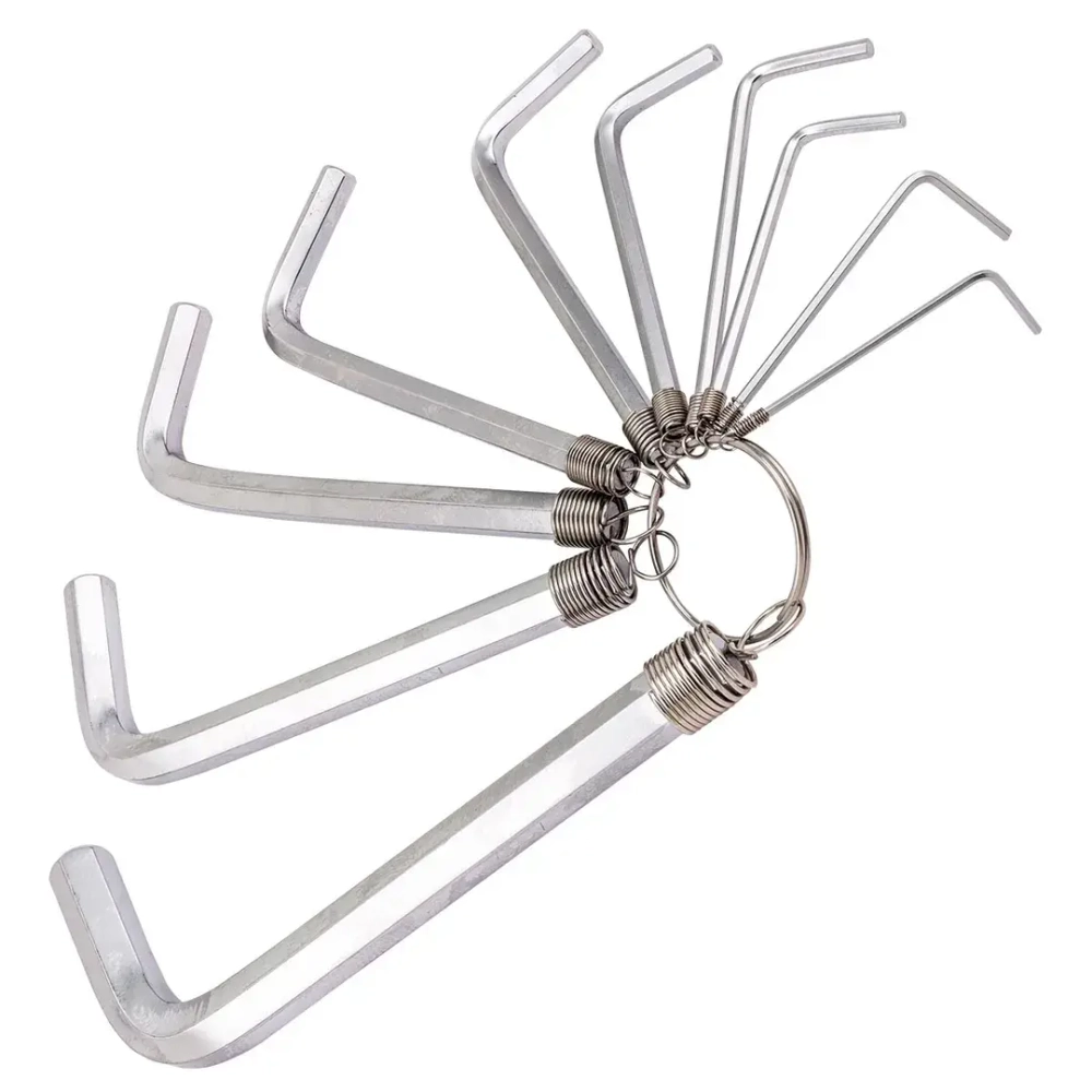 Ключи Г-образные 6-гранные, набор 10пр. (1.5, 2, 2.5, 3-8, 10мм) JCB JCB-5102R