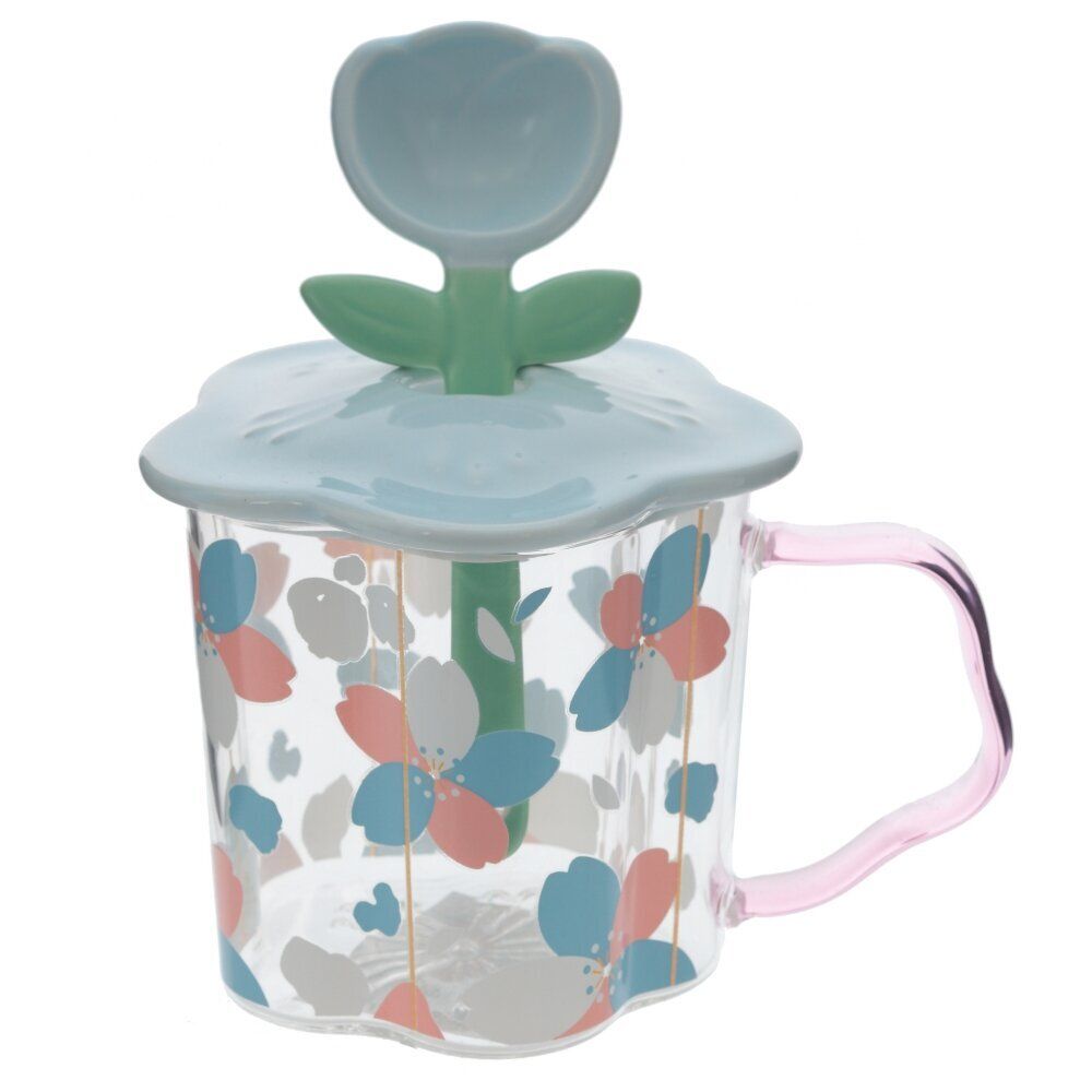 GAEM Кружка с крышкой и ложкой, 450 мл, L14 W11 H10,5 см, 2в.