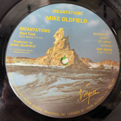 Винтажная виниловая пластинка LP Mike Oldfield Incantations (Japan 1978) (Obi)