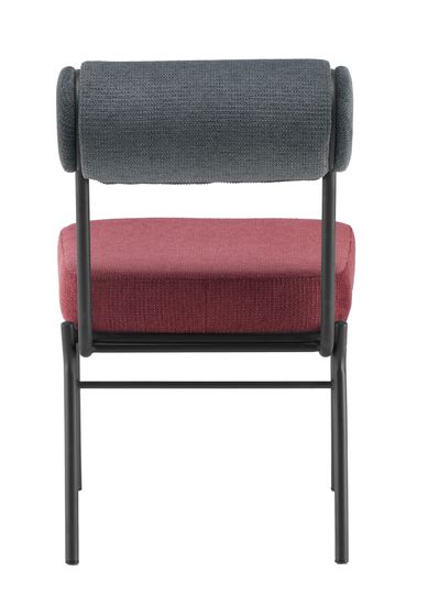 Стул обеденный Ponpoun тёмно-серый бордо