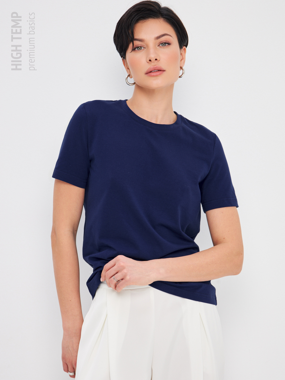 Базовая классическая футболка из хлопка