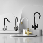 Смеситель для кухни с подключением фильтра Raglo R81.64.03, золотой сатин