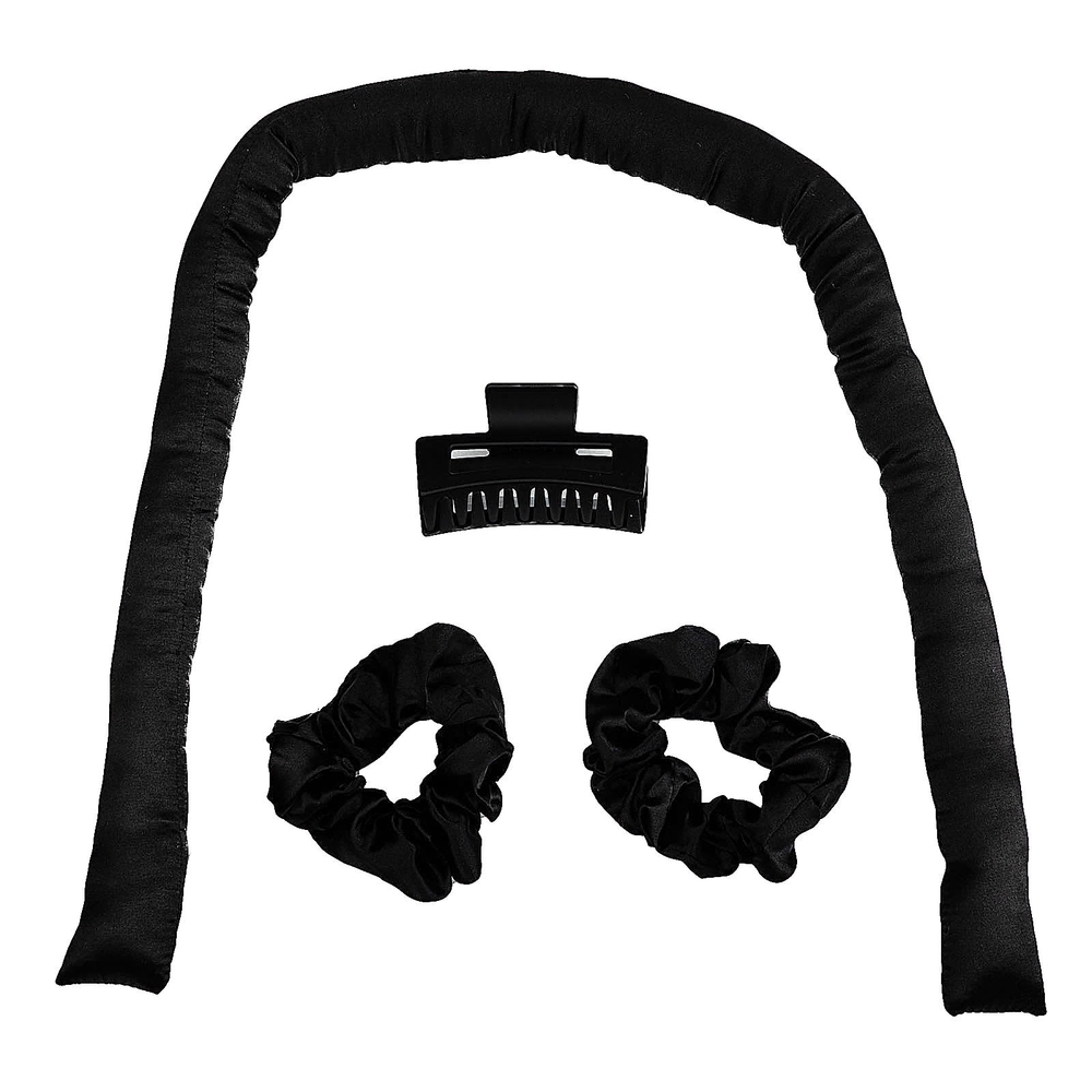 Giovanni, Heatless Satin, набор для завивки волос, черный, 4 шт.