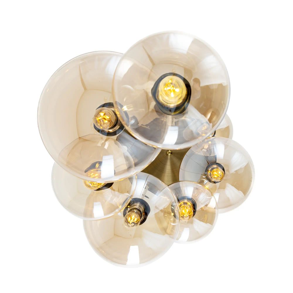 Citilux Томми CL102073 Люстра каскадная с янтарными шарами