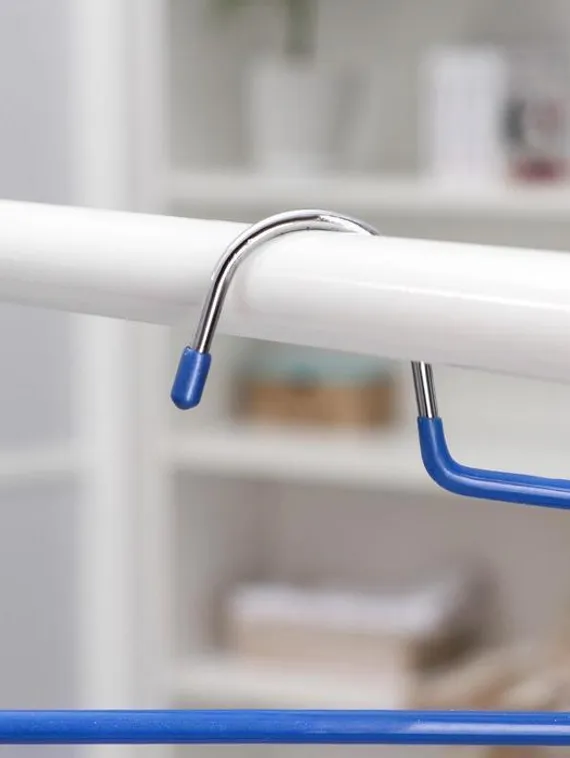 Вешалка для брюк 3-х уровневая Доляна, 35×25 см, антискользящее покрытие, цвет МИКС