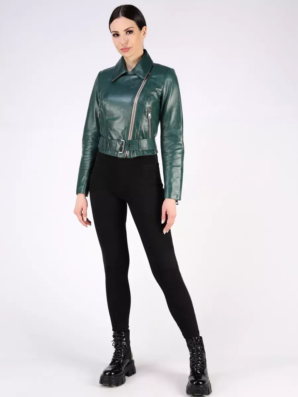 Кожаная куртка демисезонная косуха