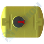 Емкость 2100л МН усиленная с откидной  крышкой с клапаном Анион 2100 л. горизонтальная (1815x1320x1410см;желтый) - арт.559546