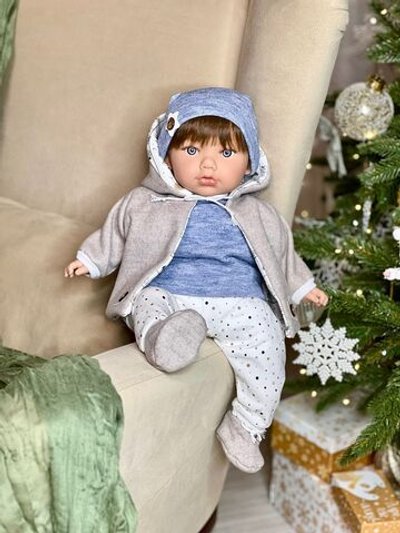 Кукла Marina and Pau 45 cм TEO мягконабивная в пакете (M755K)