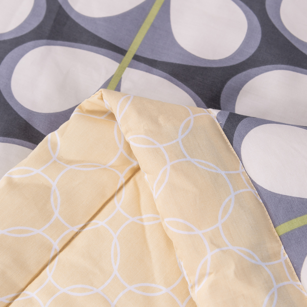 Комплект постельного белья Сатин с Одеялом 100% хлопок на резинке OBR095