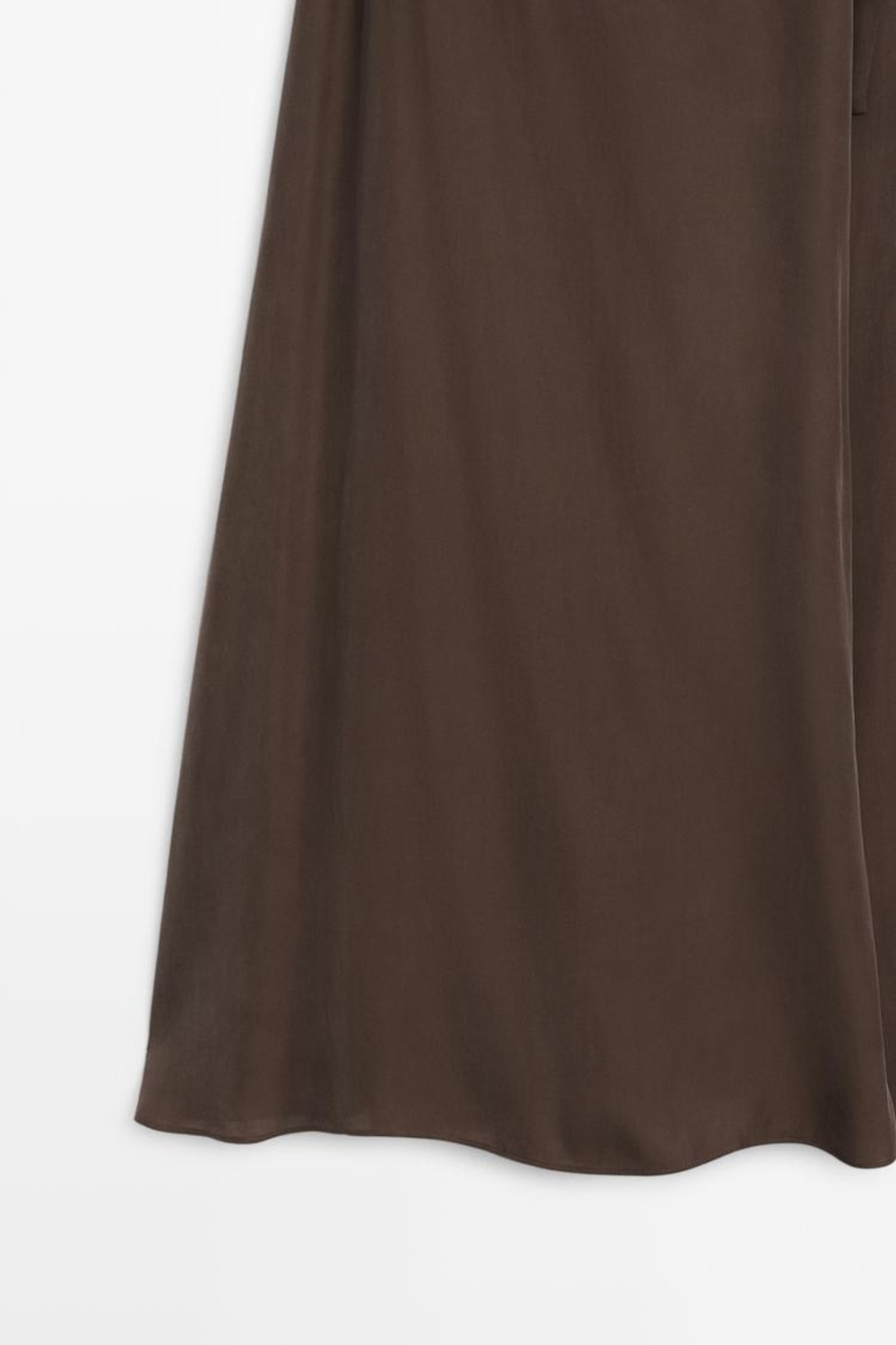 Massimo Dutti Струящаяся юбка-шорты, коричневый
