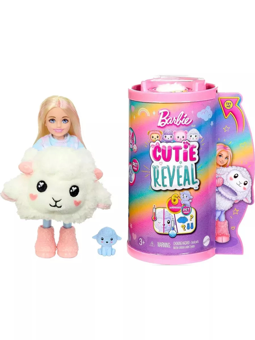 Кукла Барби Cutie Reveal Mini Ягненок HKR18 челси