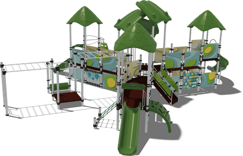 Детский городок Мадагаскар, комплектация 1 (паттерн Papercut)