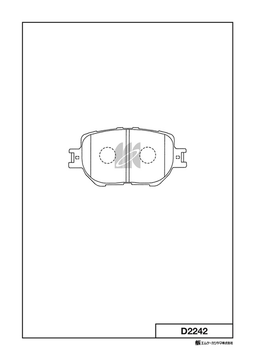 Дисковые тормозные колодки KASHIYAMA D2242