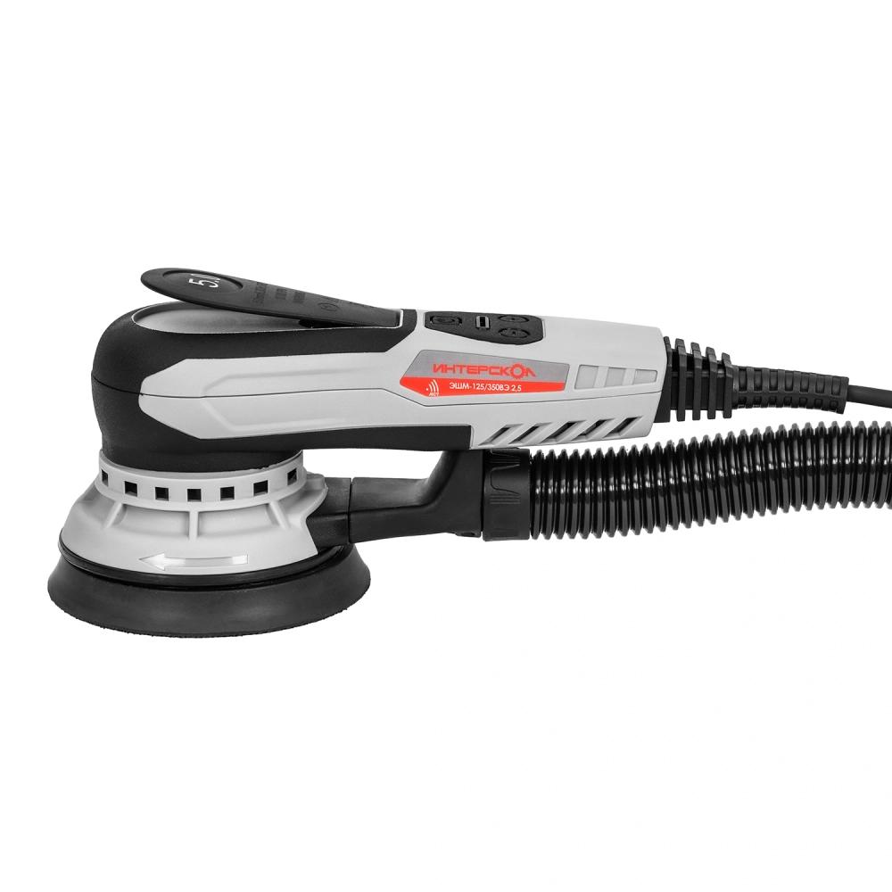 Бесщеточная эксцентриковая профессиональная шлифмашина ИНТЕРСКОЛ ЭШМ-125/350ВЭ 2,5