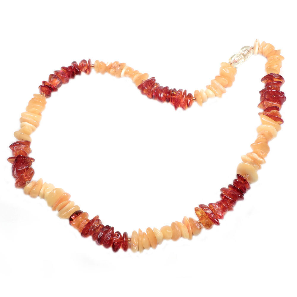 Бусы "Пчелка" янтарь