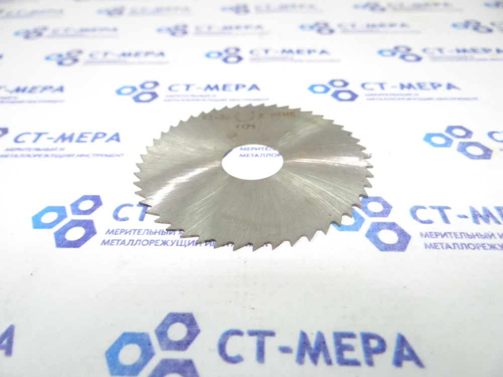 Фреза отрезная по металлу 63х0.6х16мм. z=48 Р6М5 без фаски без ш/п