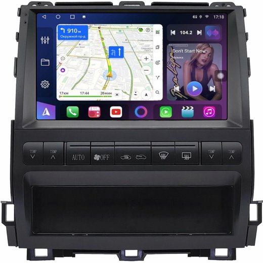 Магнитола для Lexus GX470 J120, Toyota Land Cruiser Prado 120 (любая комплектация, рамка тип 3) - FarCar BM8001HF3 на Android 13, QLED, TS10, 4Гб+32Гб, CarPlay, 4G SIM-слот