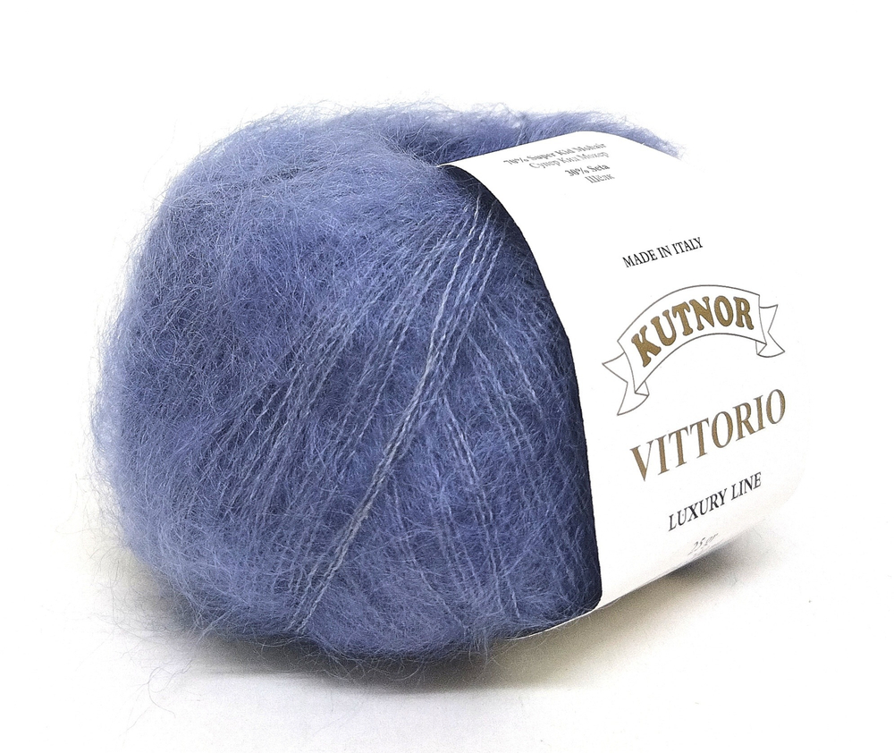 Пряжа Vittorio 25г, 200м, 70%супер кид мохер, 30%шёлк (цена за 1шт.)