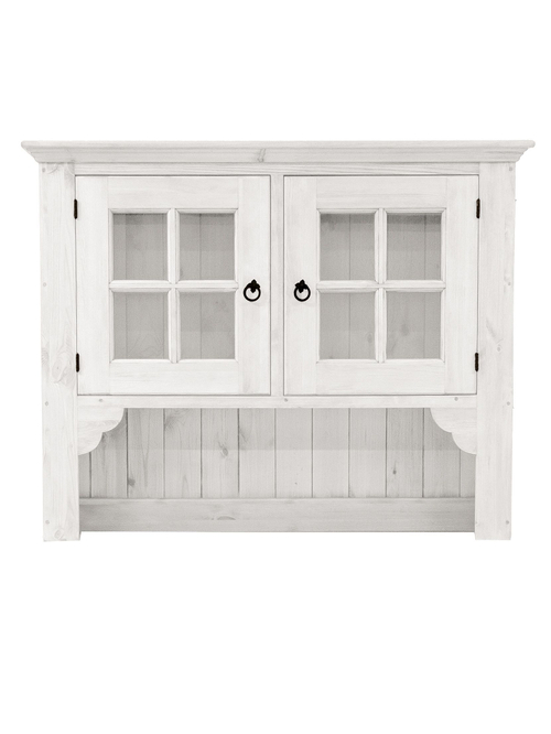 Шкаф витрина Прованс, из массива сосны