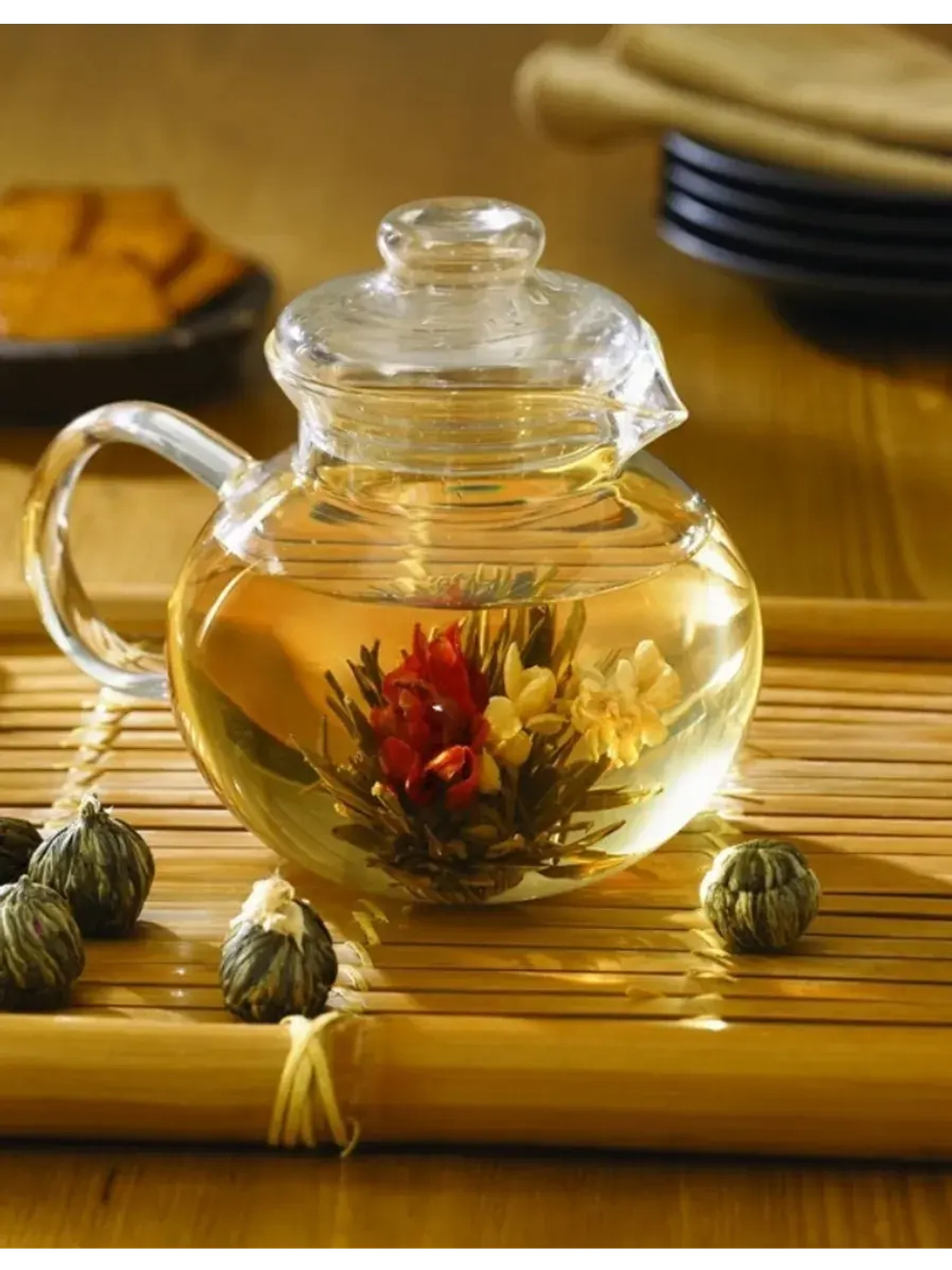 Чай связанный "Распускающийся Цветок" вкус Персик 150 г