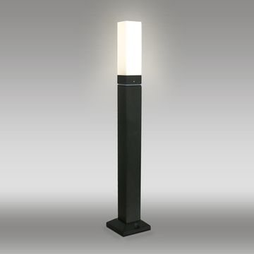 Уличный светодиодный светильник на столбе 1537 TECHNO LED черный Elektrostandard