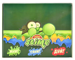 Лизун "Slime "Ninja" светится в темноте, желтый, 130 г.