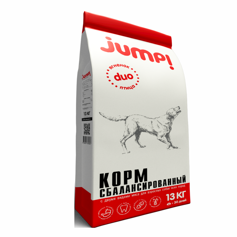 Корм для собак Jump Duo 13 кг