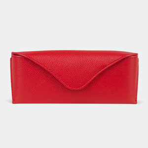 Футляр для очков Vision из кожи сафьяно, красного цвета