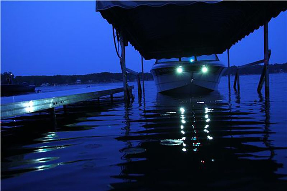 Фара светодиодная (швартовные огни), пара, черный корпус (10252064)