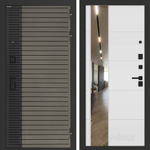 Входная дверь Бункер BN-15 - 19 Зеркало Белый софт