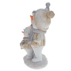 GAEM Фигурка декоративная "Снеговики", L10 W4 H11 см