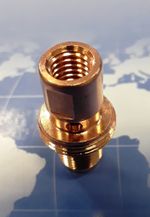 342P008673 Держатель наконечника M8, CuCrZr, для сварочных горелок MIG/MAG, ROBO RM62 TBi