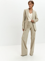 Жакет Скарлет из экокожи в оттенке миндаля