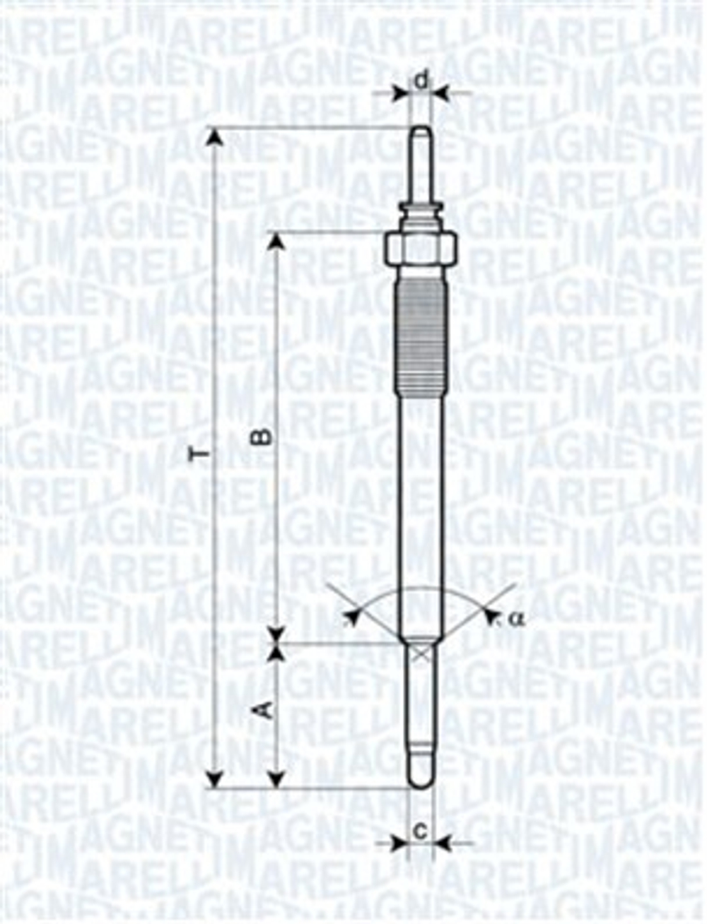 MAGNETI MARELLI - 062900074304-MAN - Glow Plug