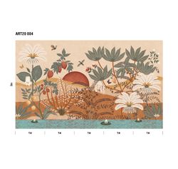 Пейзаж 2 Гранатовый оазис панно