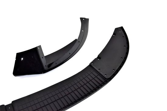 Юбка переднего бампера глянцево - черный V.1 для BMW 4 F32 F33 F36 2013-2020 Coupe Cabrio Gran Coupe