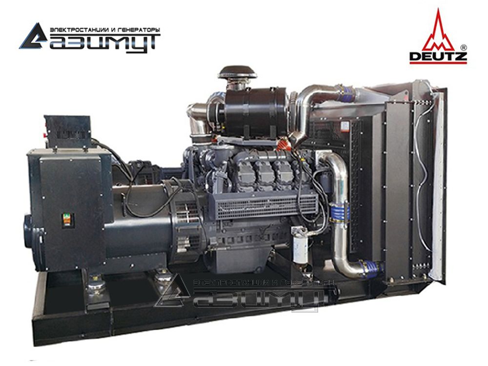 Дизельный генератор Азимут АД-480С-Т400-2РМ6C Deutz с автозапуском