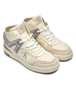 Кожаные кроссовки CALVIN KLEIN JEANS - экрю(YM0YM01109)