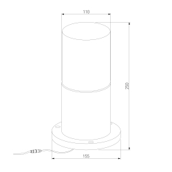 Ландшафтный светильник Roil чёрный IP54 35125/S