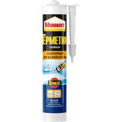 Герметик Момент 2047372 санитарный для ванной и кухни белый 280 мл. NEW | Момент