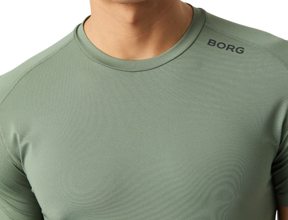 Мужская теннисная футболка Björn Borg Athletic - зеленый
