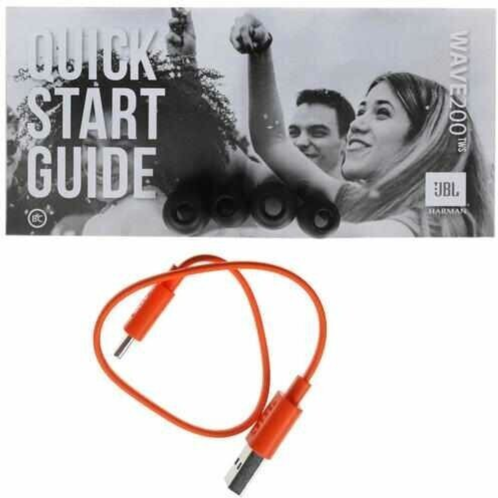 Беспроводные наушники JBL Wave 200TWS Global, USB Type-C, черный