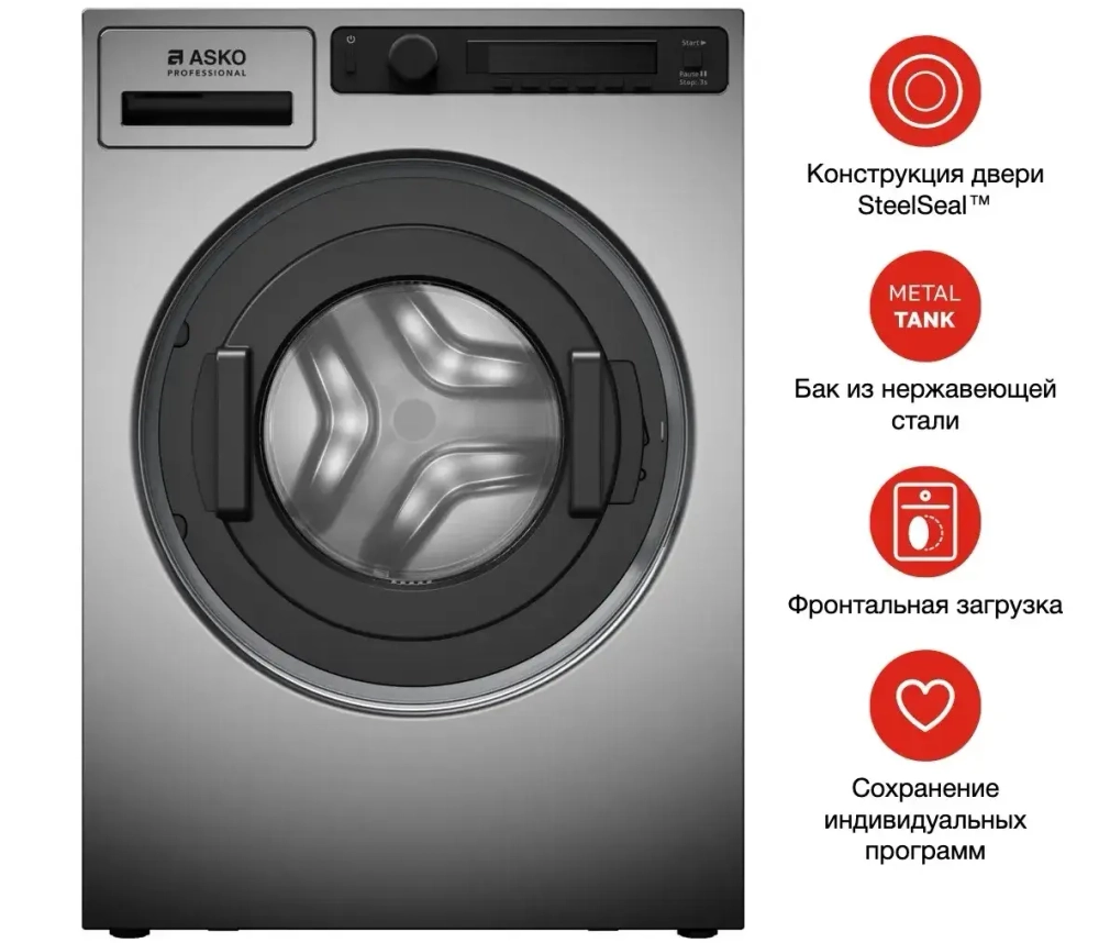 Профессиональная стиральная машина Asko WMC6743PB.T
