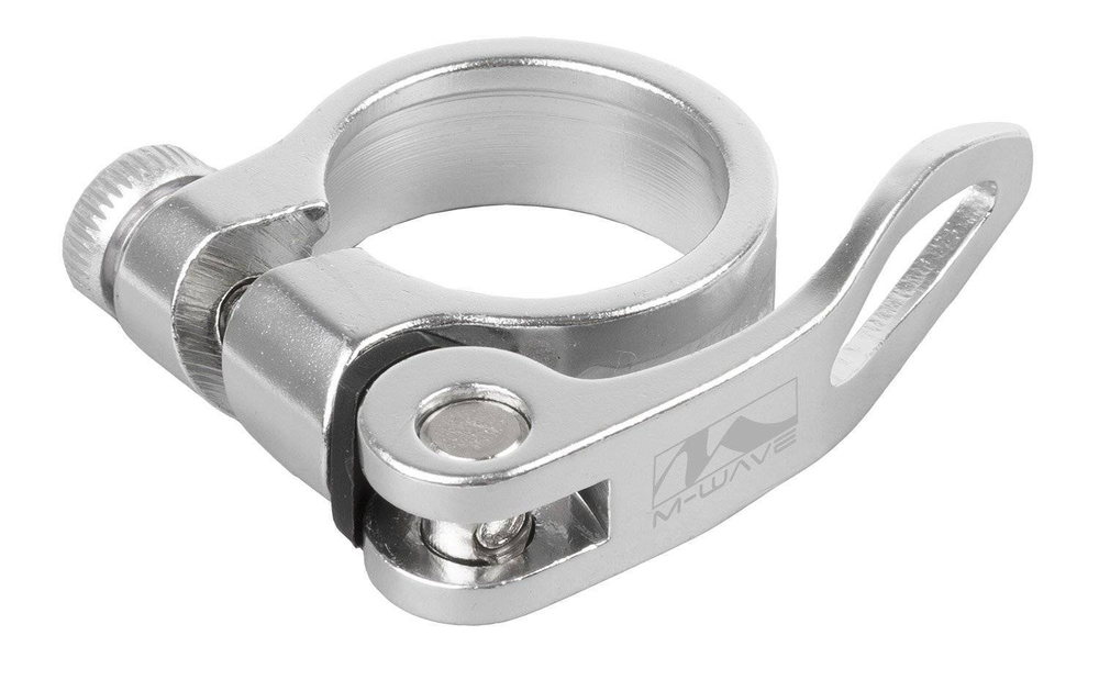 Хомут подседельный TRIX JB-KC007, 28.6мм с эксцентриком, алюминиевый, серебристый