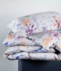 Постельное белье 2 спальное евро Decoflux Flora Costera Almond